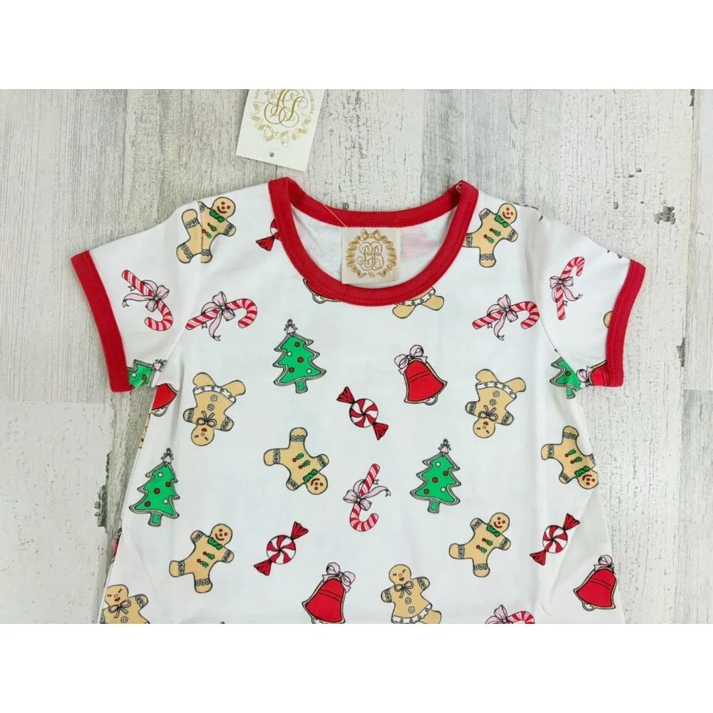 The Beaufort Bonnet Company Polly Play Dress Sugar Plum Christmas Cookie 6 NWT